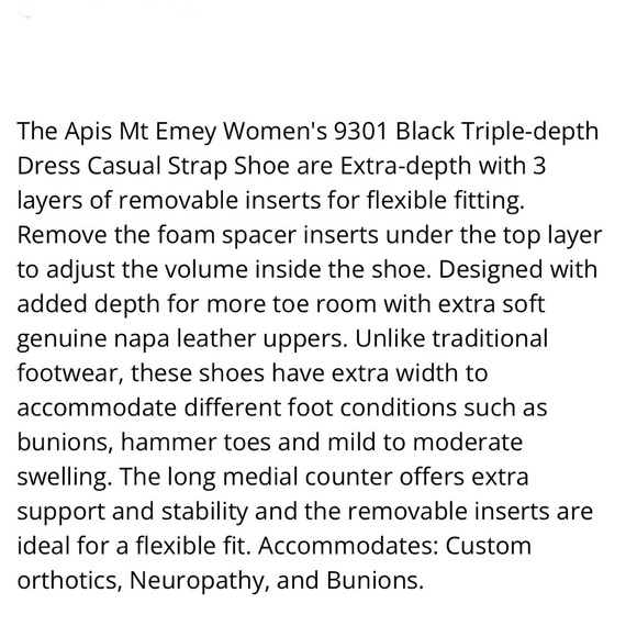 NWOB Mt Emey APIS Orthotic Casual Shoes - Picture 3 of 11